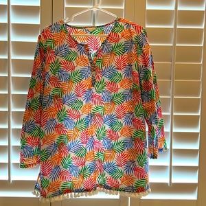 Colorful summer Tunic from Talbots. Size large.